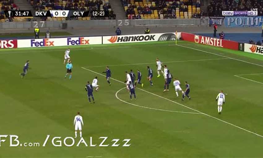 هدف فوز دينامو كييف على أوليمبياكوس (الدوري الأوروبي)