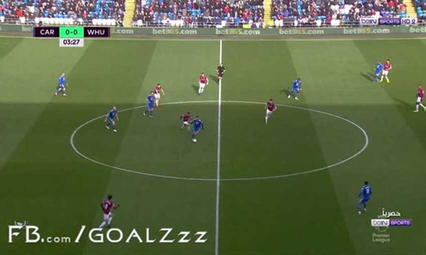 أهداف فوز كارديف سيتي على وست هام 2-0 (الدوري الإنجليزي)