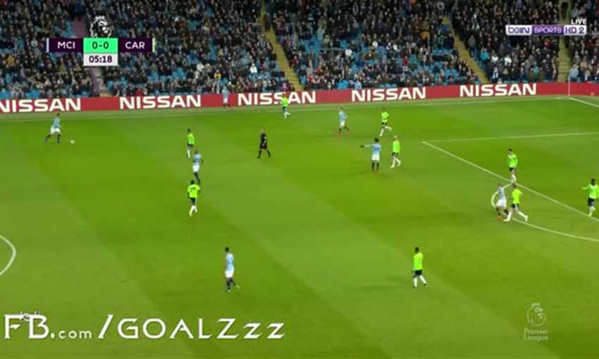 هدفا فوز مانشستر سيتي على كارديف 2-0 (الدوري الإنجليزي)