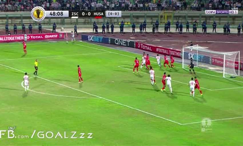 هدف انتصار الزمالك أمام حسنية أغادير - إبراهيم حسن