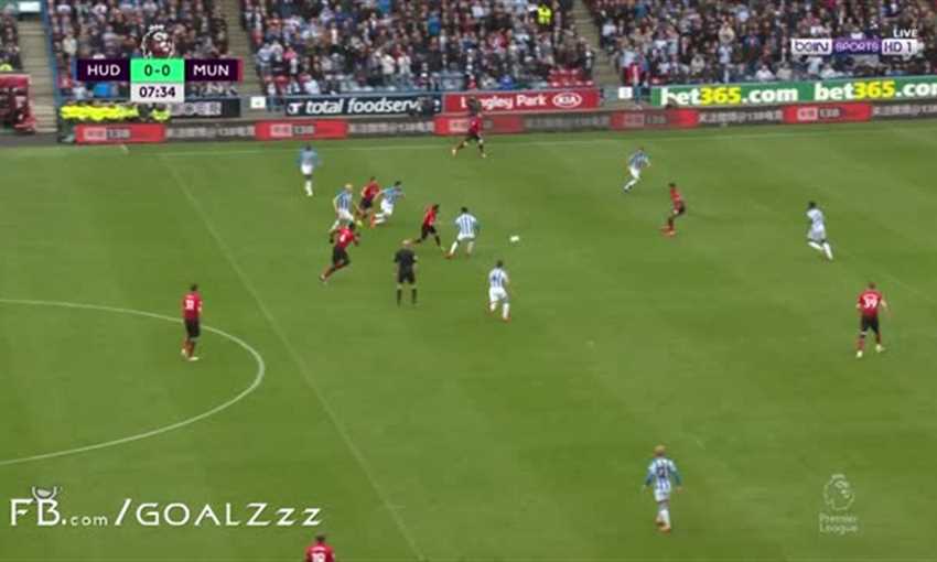 هدفا تعادل هدرسفيلد ومانشستر يونايتد (الدوري الإنجليزي)