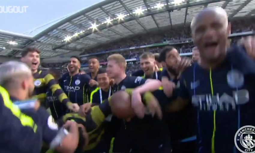احتفالات مدوية بفوز مانشستر سيتي بالدوري