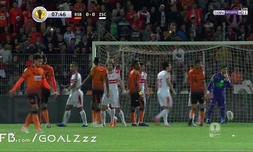 محمود علاء ينقذ الزمالك من هدف مؤكد أمام نهضة بركان