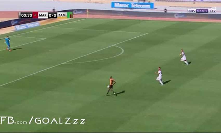 أهداف فوز زامبيا على المغرب 3-2 (مباراة ودية)