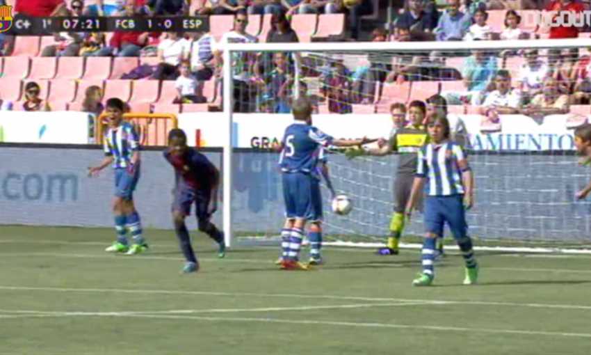 أهداف رائعة في لاماسيا لفاتي لاعب برشلونة