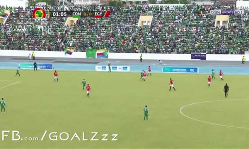 ملخص لمسات محمد هاني مع مصر أمام جزر القمر