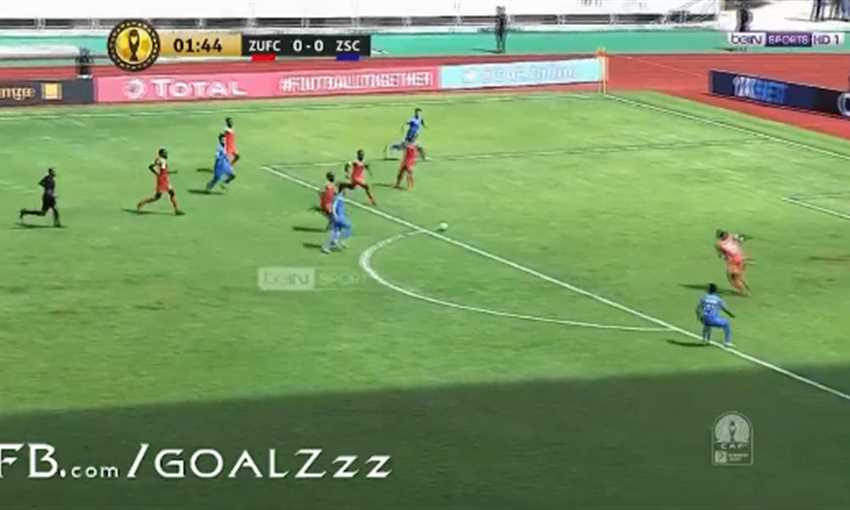 رأسية مصطفى محمد تضرب شباك زيسكو (دوري أبطال إفريقيا)