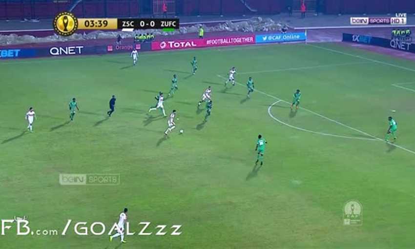 هدف الزمالك الأول في مرمى زيسكو - بنشرقي