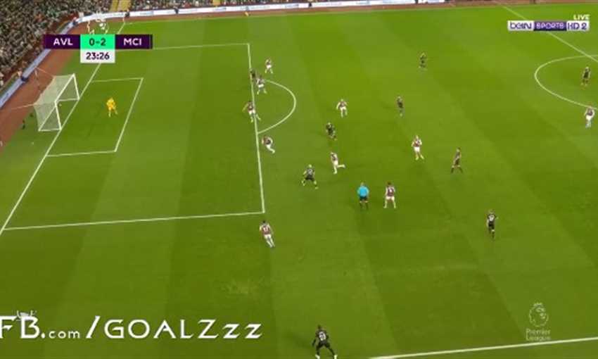 هدف محرز الثاني لـ سيتي أمام أستون فيلا