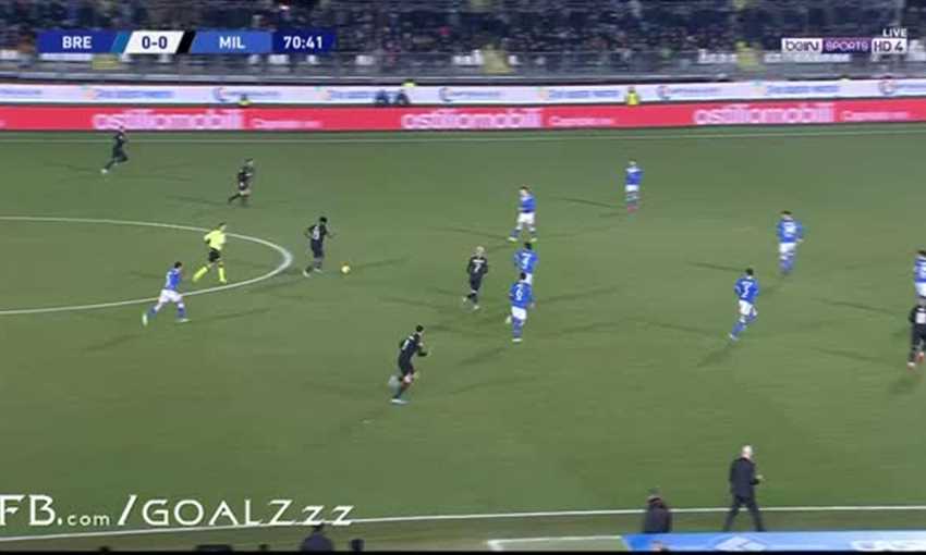 هدف فوز ميلان على بريشيا (الدوري الإيطالي)