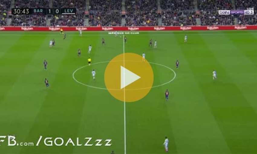 هدف برشلونة الثاني في ليفانتي (فاتي)