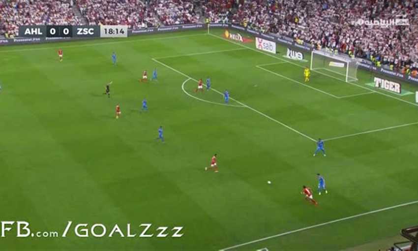 رأسية جيرالدو تهدد مرمى الزمالك بفرصة محققة لـ الأهلي