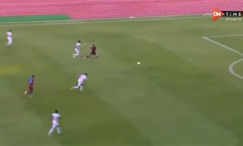 لحظة طرد محمود علاء أمام بيراميدز