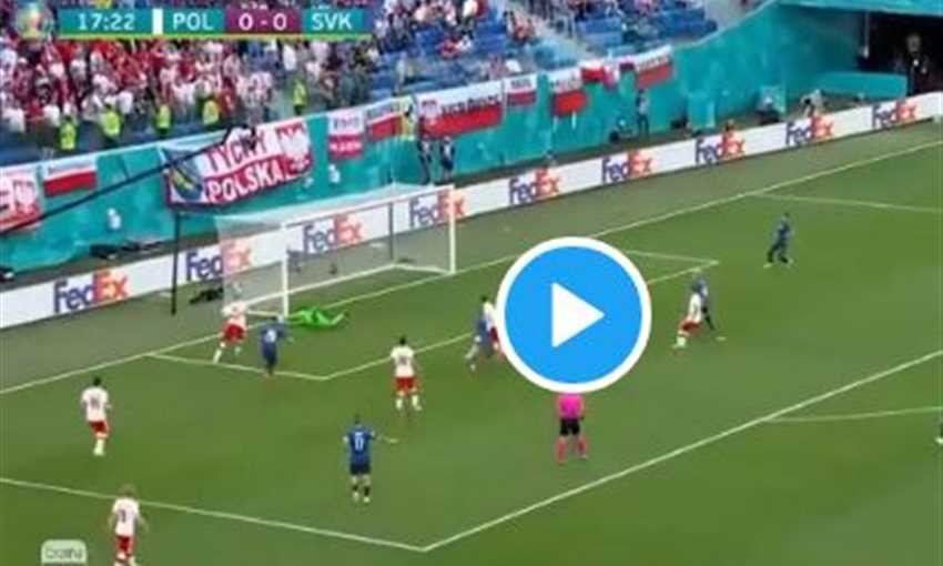 هدف جميل من روبرت ماك لاعب سلوفاكيا في مرمى بولندا