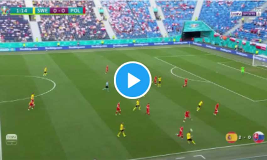 هدف السويد الأول في بولندا - إيميل فورسبرج (يورو 2020)