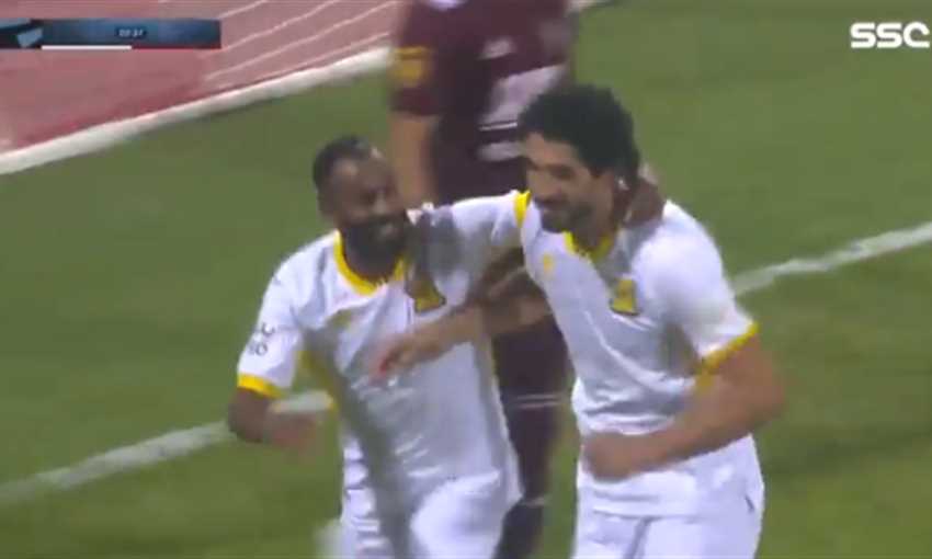 هدف حجازي في فوز الاتحاد على الفيصلي 2-1 (الدوري السعودي)