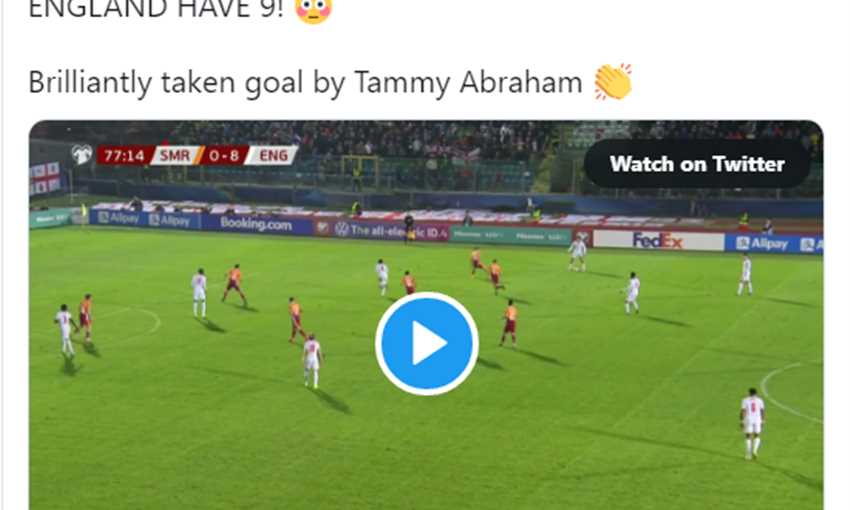 تصفيات كأس العالم.. هدف أبراهام أمام سان مارينو