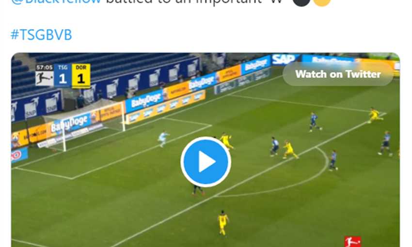 ملخص فوز بوروسيا دورتموند على هوفينهايم 3-2 (الدوري الألماني)