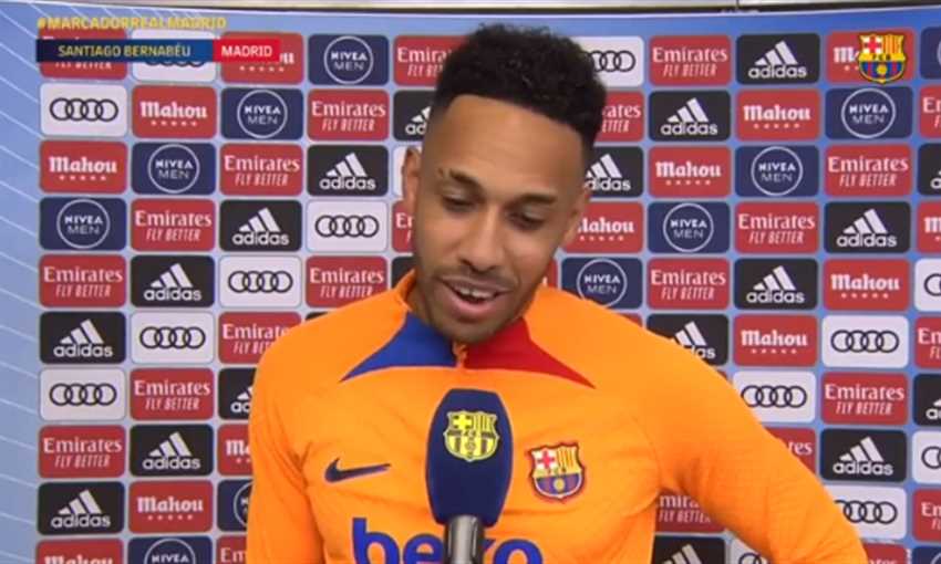 أوباميانج بعد ثنائية الكلاسيكو: بدأنا حقبة جديدة في برشلونة