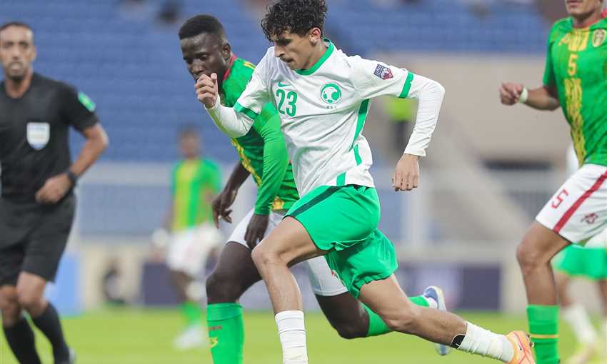 هدفان في مباراة السعودية وموريتانيا (كأس العرب للشباب)