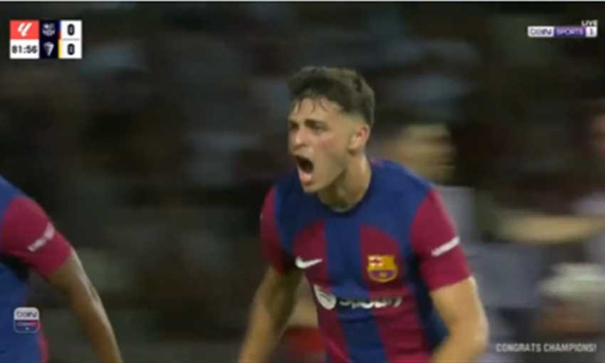 هدف برشلونة الأول ضد قادش - بيدري (الدوري الإسباني)