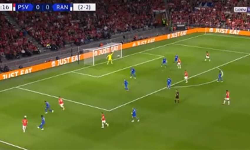 هدف إيندهوفن الأول ضد رينجرز - إسماعيل صيباري (تمهيدي دوري أبطال أوروبا)