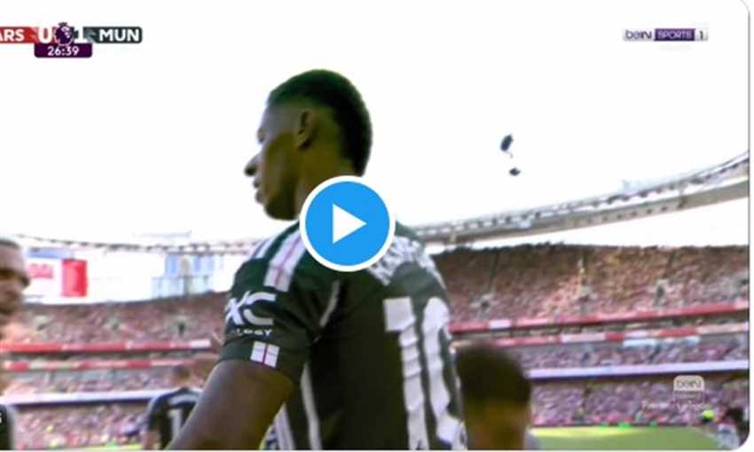 هدف مانشستر يونايتد الأول في أرسنال - ماركوس راشفورد (الدوري الإنجليزي)