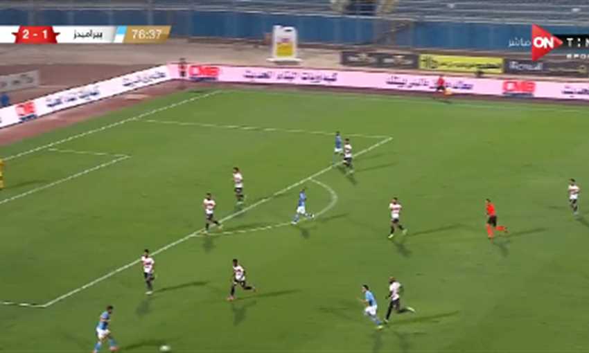 هدف بيراميدز الثاني ضد الزمالك - رمضان صبحي (الدوري المصري)