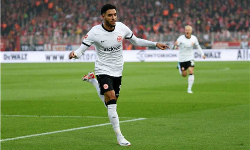 هدفا عمر مرموش مع آينتراخت فرانكفورت ضد يونيون برلين (الدوري الألماني)