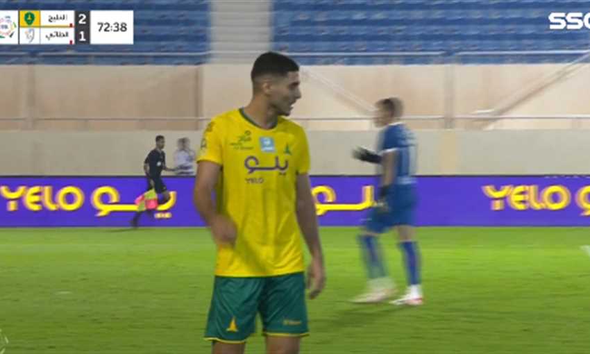 هدف الخليج الثالث ضد الطائي - محمد شريف (الدوري السعودي)