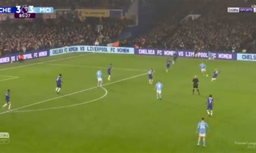 هدف مانشستر سيتي الرابع أمام تشيلسي - رودري (الدوري الإنجليزي)