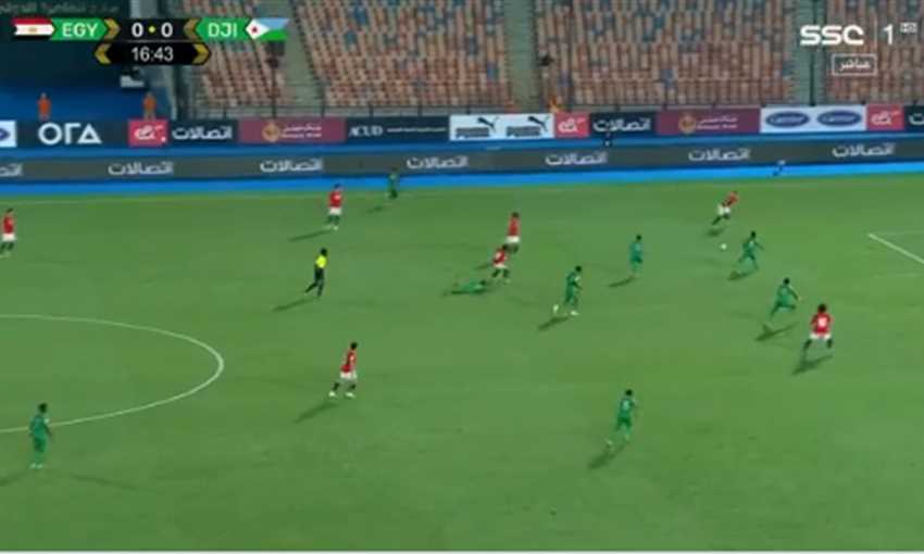 هدف مصر الأول ضد جيبوتي - محمد صلاح (تصفيات كأس العالم)