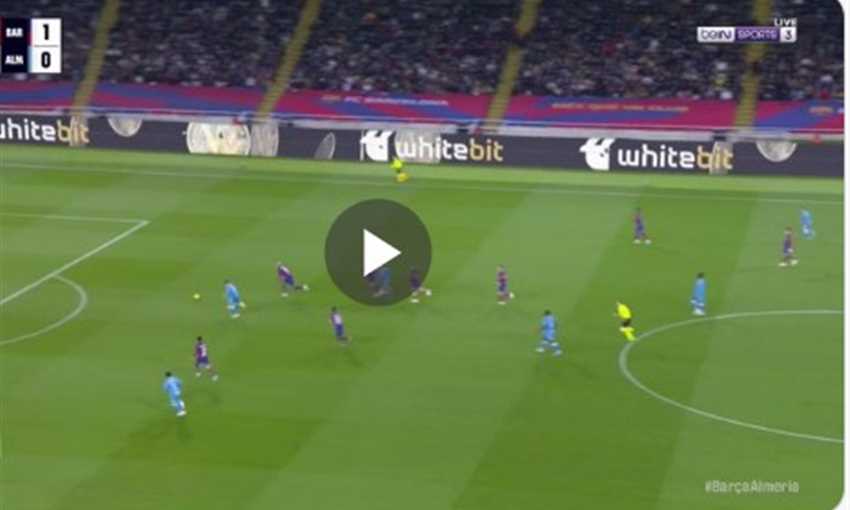 هدف تعادل ألميريا في برشلونة (الدوري الإسباني)