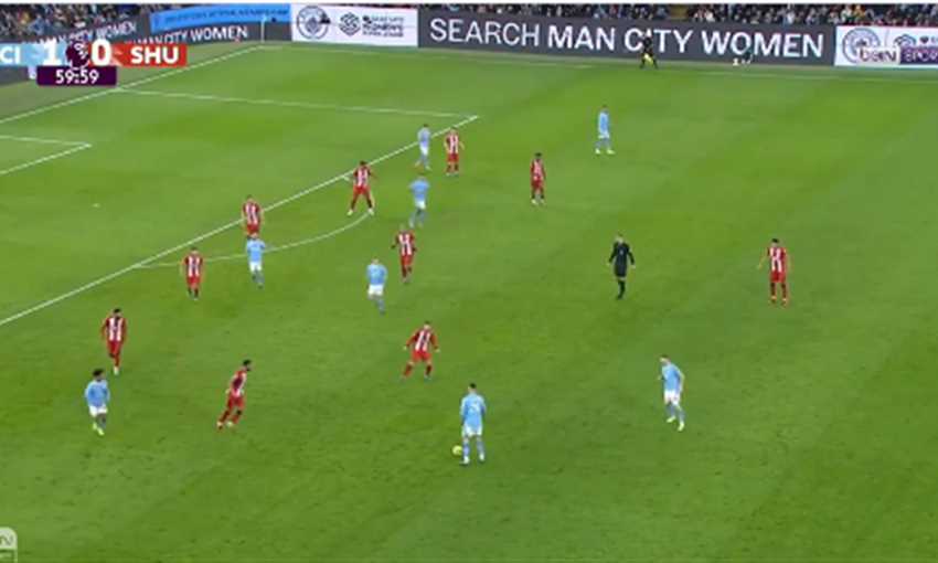 هدف مانشستر سيتي الثاني ضد شيفيلد - خوليان ألفاريز (الدوري الإنجليزي)