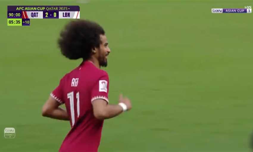 هدف قطر الثالث ضد لبنان - أكرم عفيف (كأس آسيا 2023)