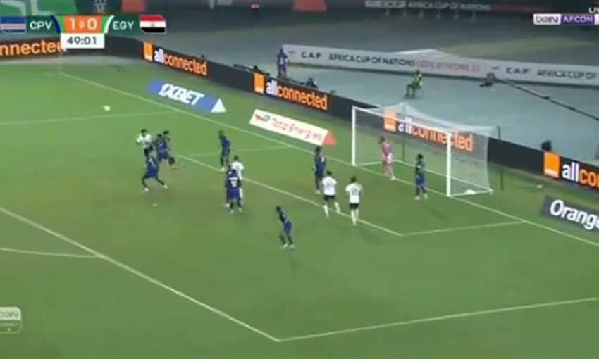 هدف تعادل مصر ضد كاب فيردي 1/1 - تريزيجيه