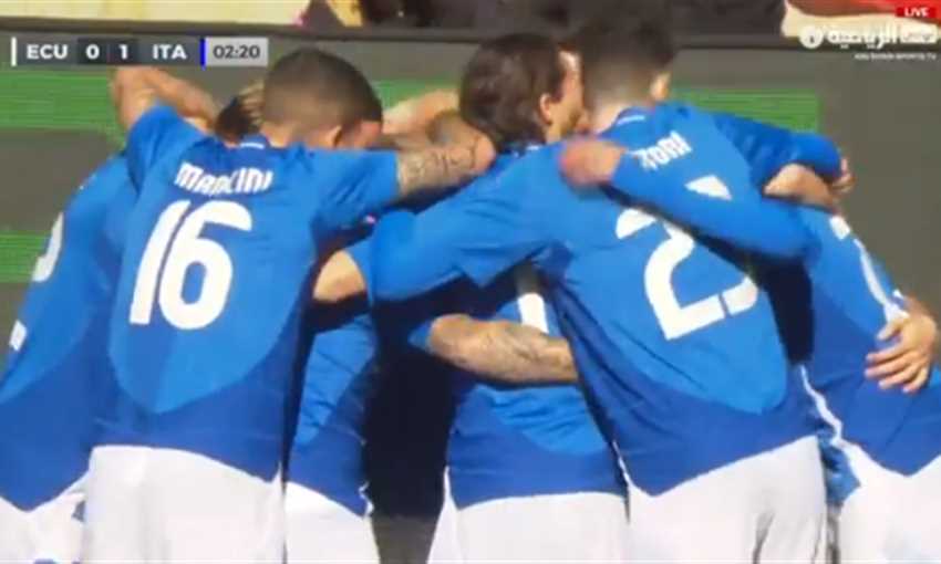 هدفا فوز إيطاليا على الإكوادور 2-0 (ودي)