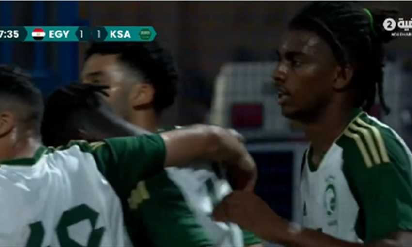هدف تعادل منتخب السعودية الأولمبي في مصر - مروان الصحفي (بطولة اتحاد غرب آسيا)