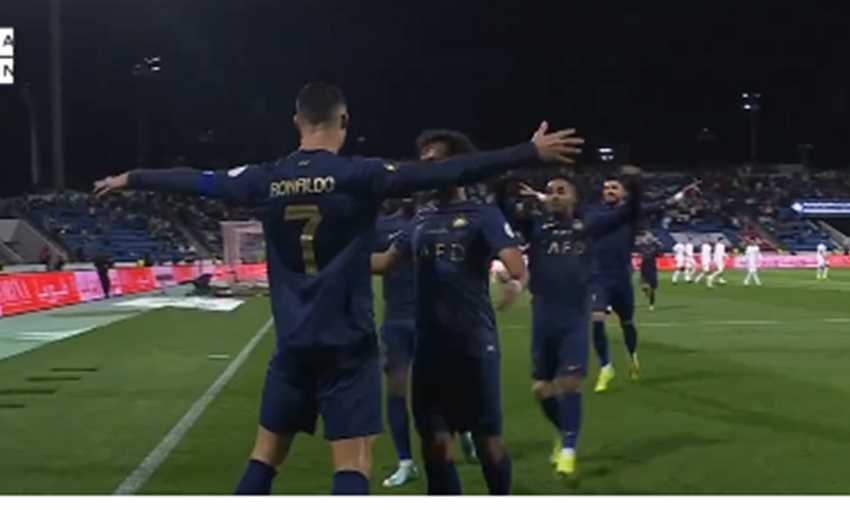 هدف النصر الأول في أبها - رونالدو (الدوري السعودي)