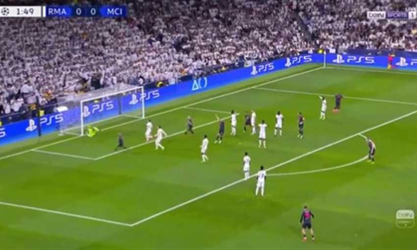هدف مانشستر سيتي الأول في ريال مدريد - بيرناردو (دوري أبطال أوروبا)