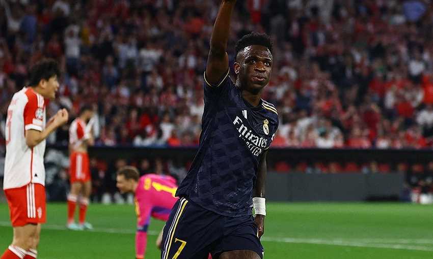 هدف ريال مدريد الأول ضد بايرن ميونيخ - فينسيوس (دوري الأبطال)