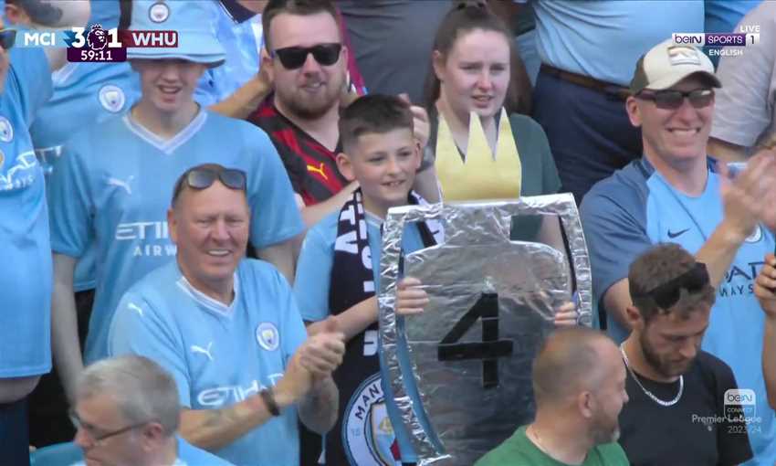 هدف مانشستر سيتي الثالث ضد وست هام - رودري (الدوري الإنجليزي)