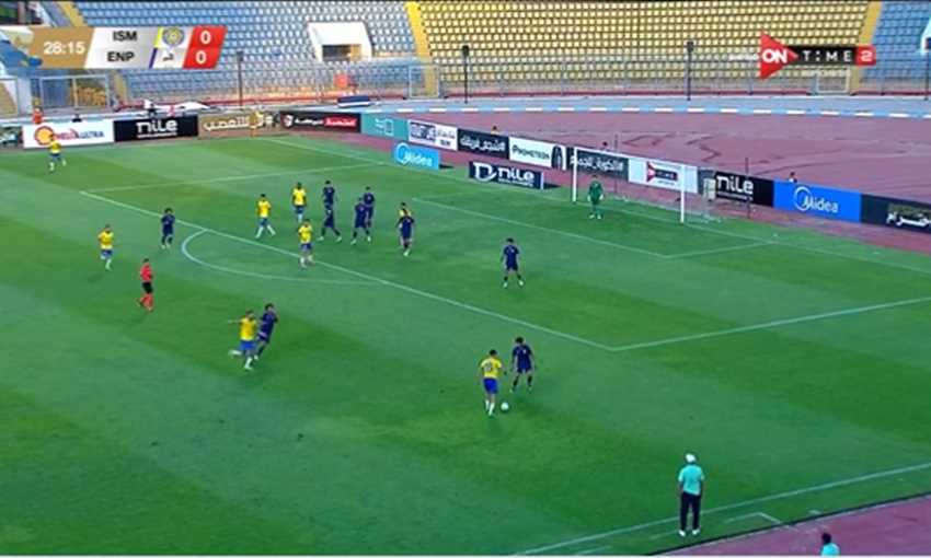 هدف الإسماعيلي الأول في إنبي - مروان حمدي (الدوري المصري)
