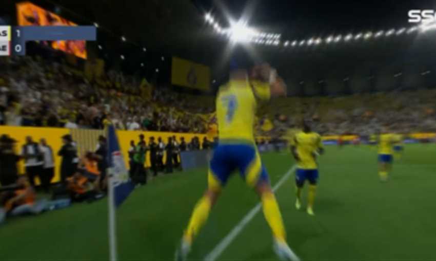 هدف النصر الأول في الرائد - رونالدو - (الدوري السعودي)