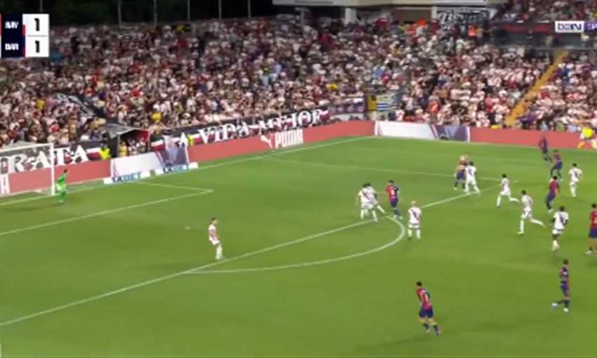 هدف برشلونة الثاني ضد رايو فايكانو - داني أولمو (الدوري الإسباني)