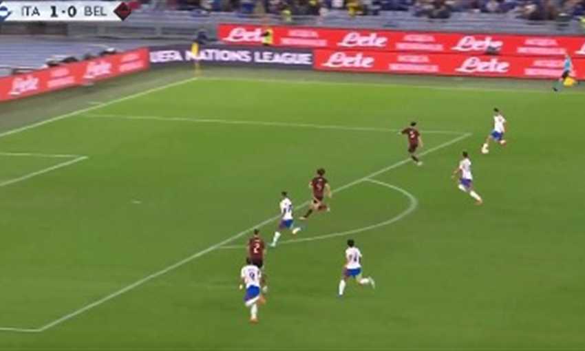 هدف إيطاليا الثاني ضد بلجيكا - ماتيو ريتيجي (دوري الأمم الأوروبية)