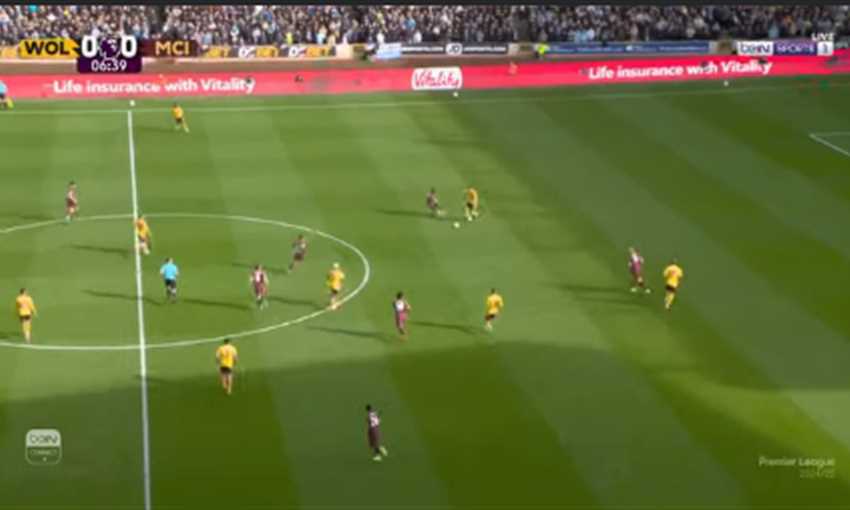 هدف ولفرهامبتون الأول ضد مانشستر سيتي - ستراند لارسن (الدوري الإنجليزي)