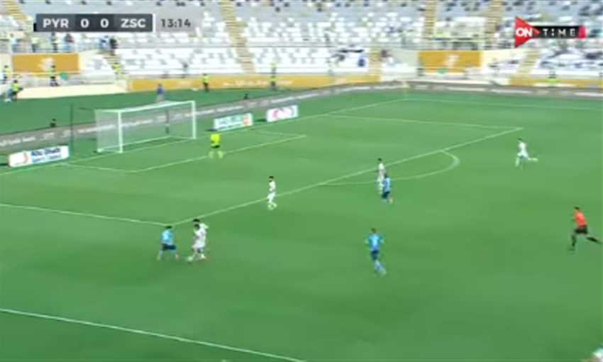 هدف بيراميدز الأول ضد الزمالك - إبراهيم عادل (السوبر المصري)