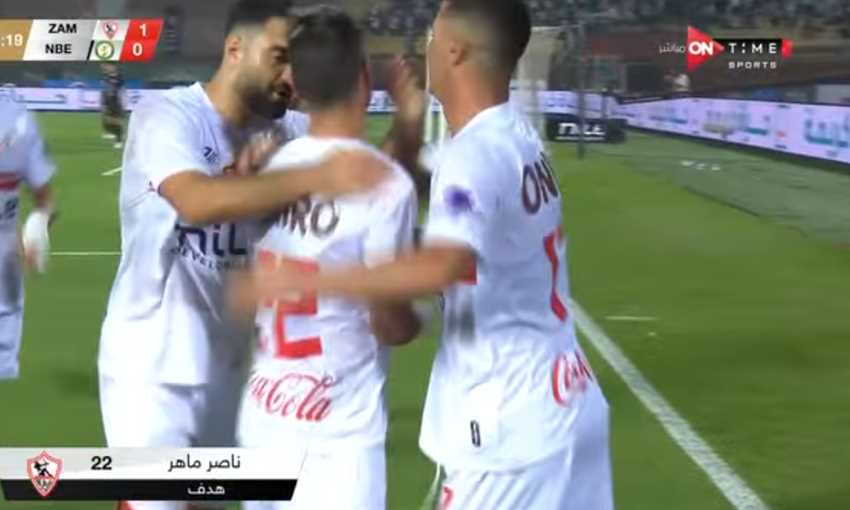 هدف الزمالك الأول ضد البنك الأهلي - ناصر ماهر (الدوري المصري)