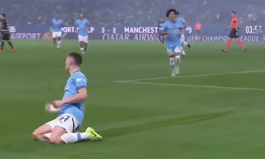 هدف مانشستر سيتي الأول في سبورتنج لشبونة - فودين (دوري أبطال أوروبا)